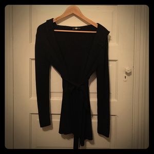 Ribbed Hooded Sweater